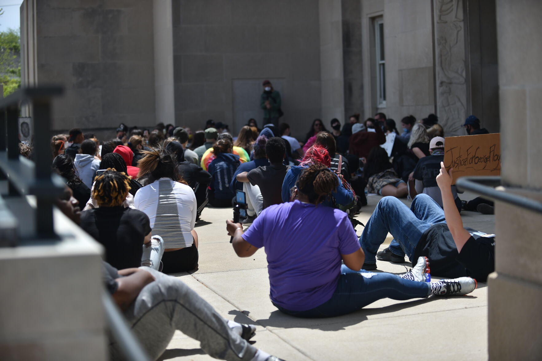Monday's protest